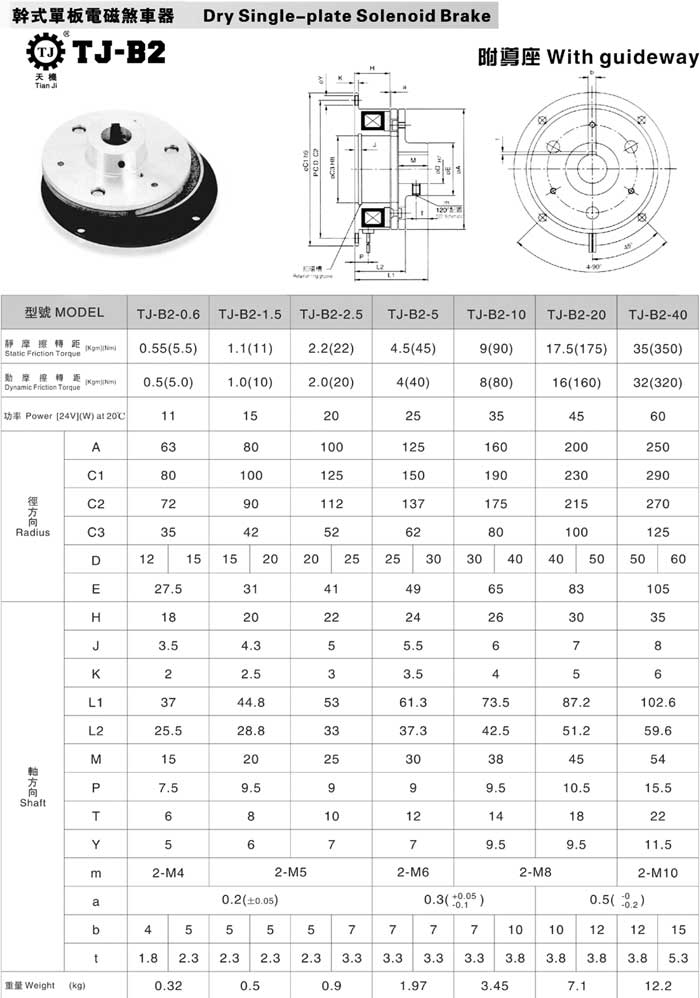 电磁制动器TJ-B2